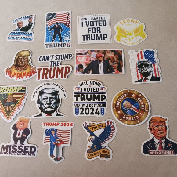 Donald Trump 50 Assorted Make America Great Again Stickers - Picture 2 of 3